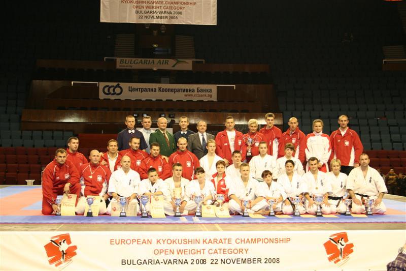 Zdjęcie z VIII Mistrzostw Europy Open Kyokushin Karate w Warnie